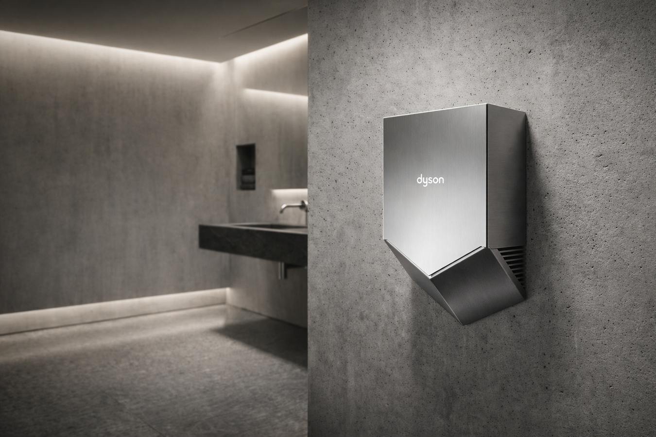 Dyson Airblade V hand dryers collection – fast high-efficiency commercial hand dryers for washrooms and high-traffic facilities