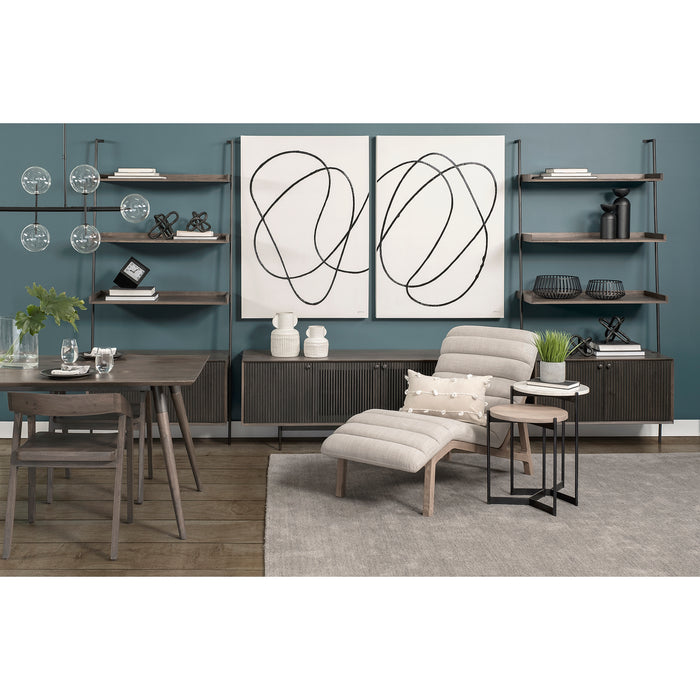 Larkin II Marble and Mango Wood Nesting Side Tables, Set of 2