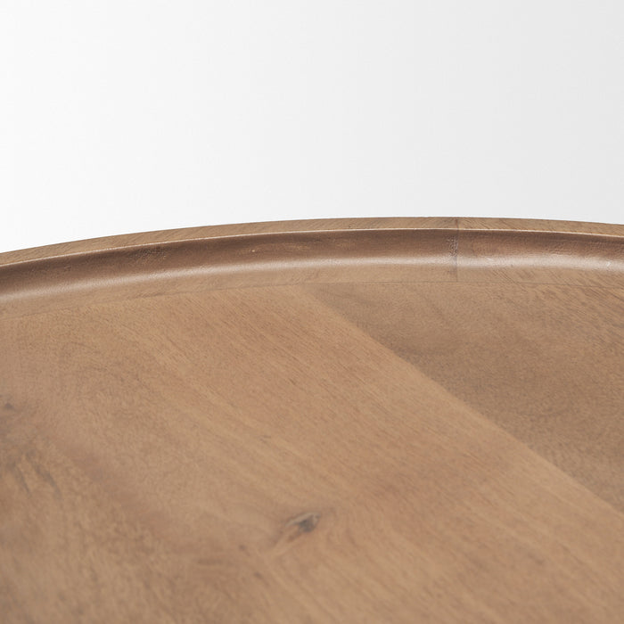 Cleaver Solid Mango Wood Nesting Coffee Tables, Set of 2