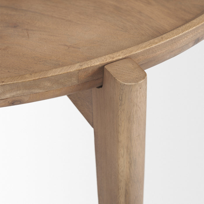 Cleaver Solid Mango Wood Nesting Coffee Tables, Set of 2