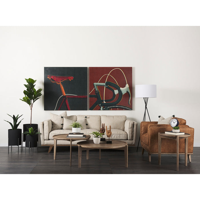 Cleaver Solid Mango Wood Nesting Coffee Tables, Set of 2