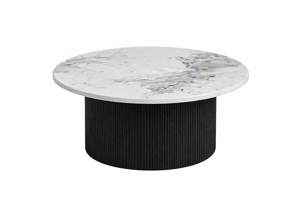 Roman Coffee Table with Black Base