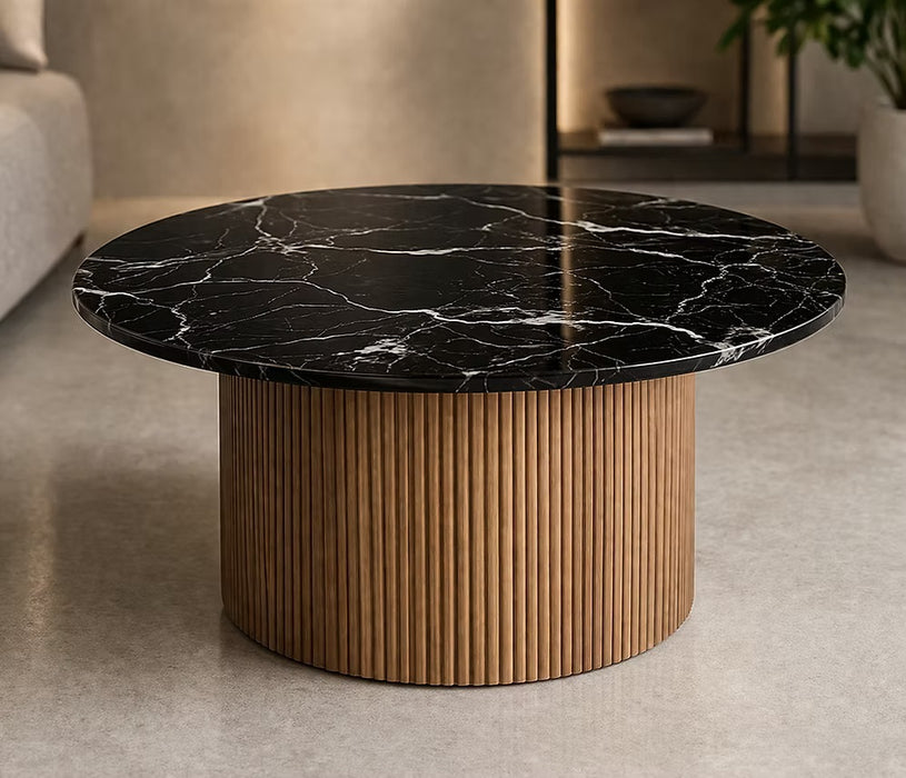 Roman Coffee Table with Walnut Base
