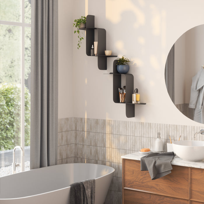 Montage Metal Wall Shelves (2 pack)