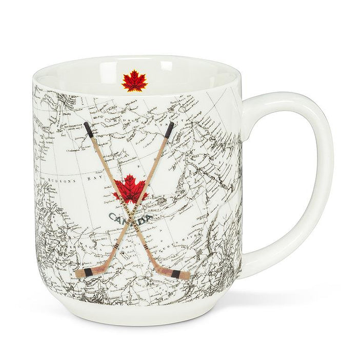 Canada Map & Hockey Sticks 18 oz. Mug