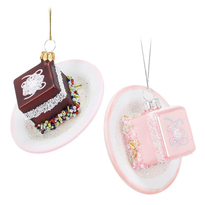 Petit Fours Ornaments, Set of 2