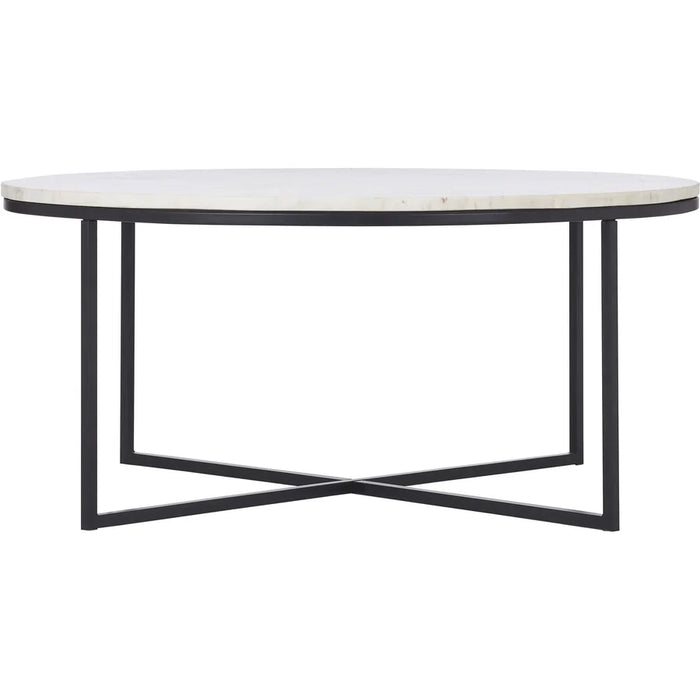 Renwil Livia White Marble Coffee Table