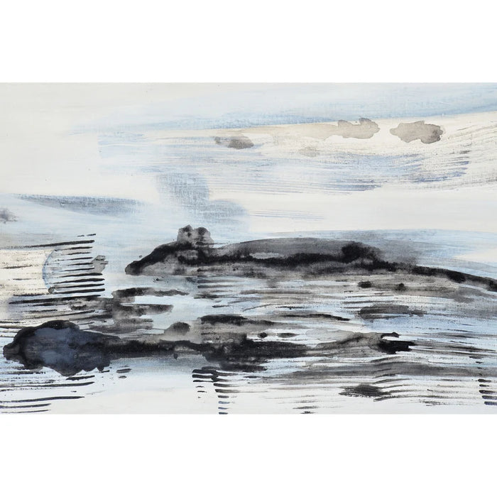 Renwil Gatwick Hand-Painted Coastal Canvas Art | 70" × 20"