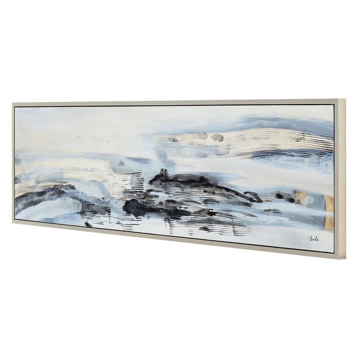 Renwil Gatwick Hand-Painted Coastal Canvas Art | 70" × 20"