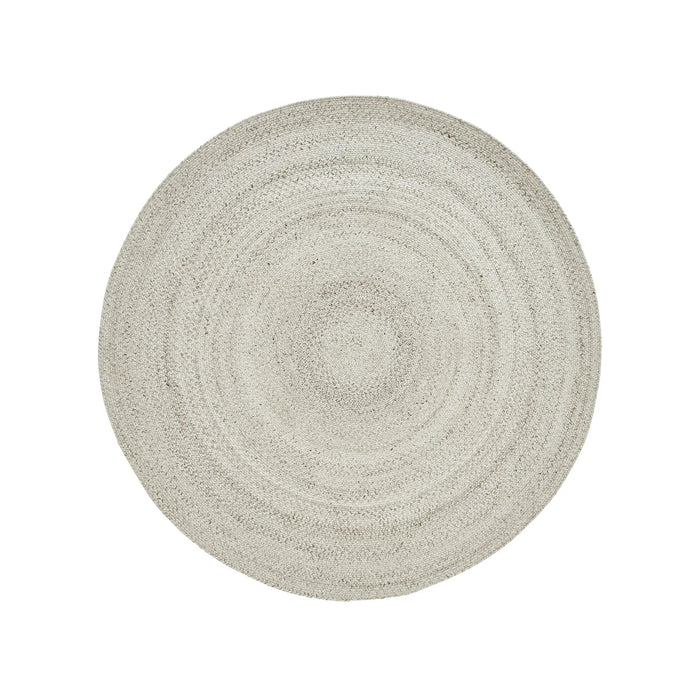 Cercola Ivory Round Handwoven Rug