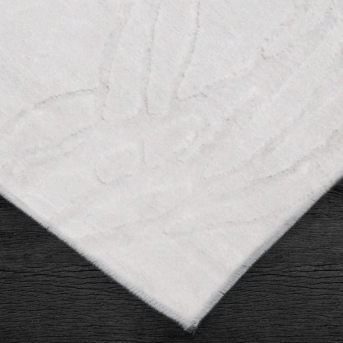 Mica Ivory Abstract Textured Area Rug
