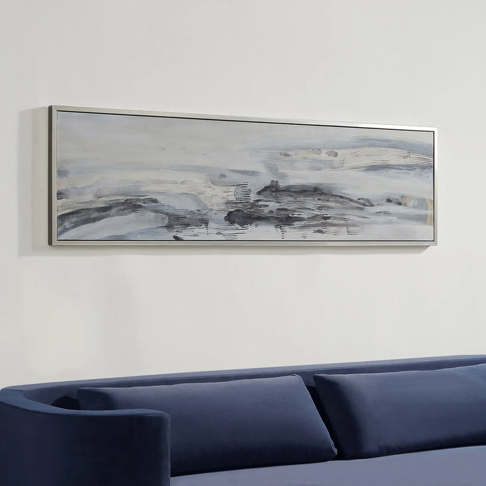 Renwil Gatwick Hand-Painted Coastal Canvas Art | 70" × 20"