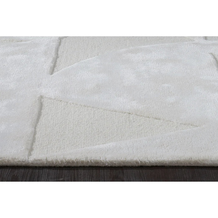 Mosaico Ivory Geometric Hand-Tufted Rug