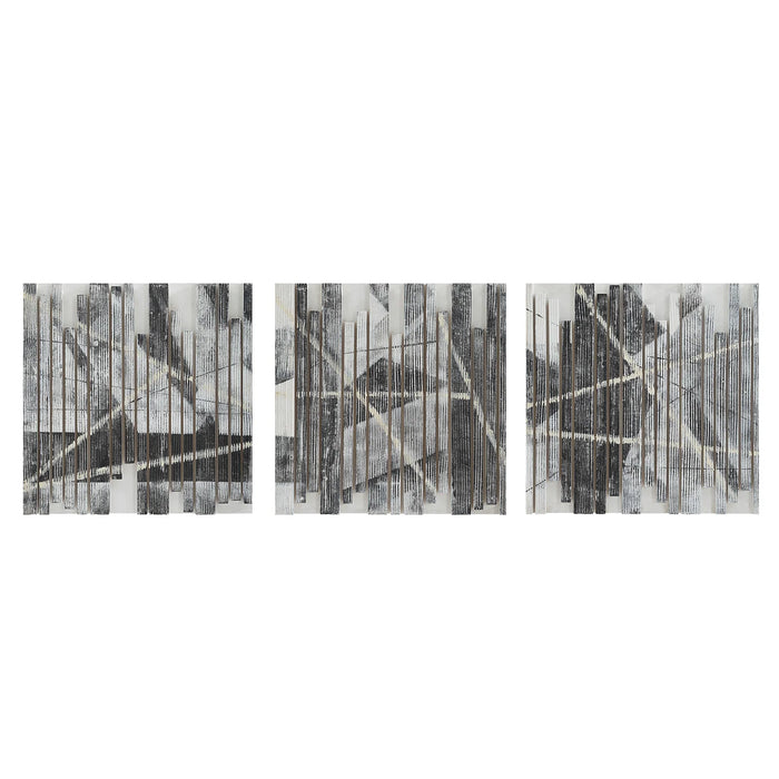Renwil Lyon Hand-Painted Wood Wall Art, Set of 3