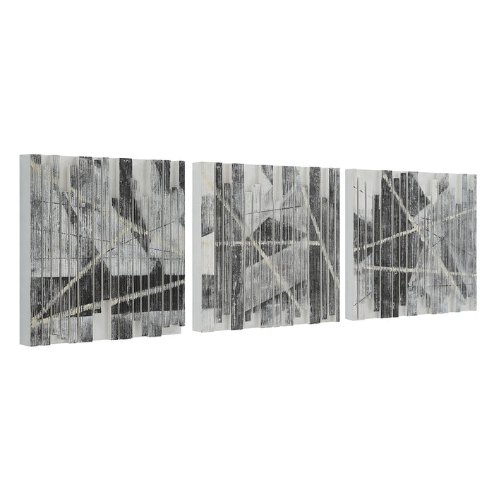 Renwil Lyon Hand-Painted Wood Wall Art, Set of 3