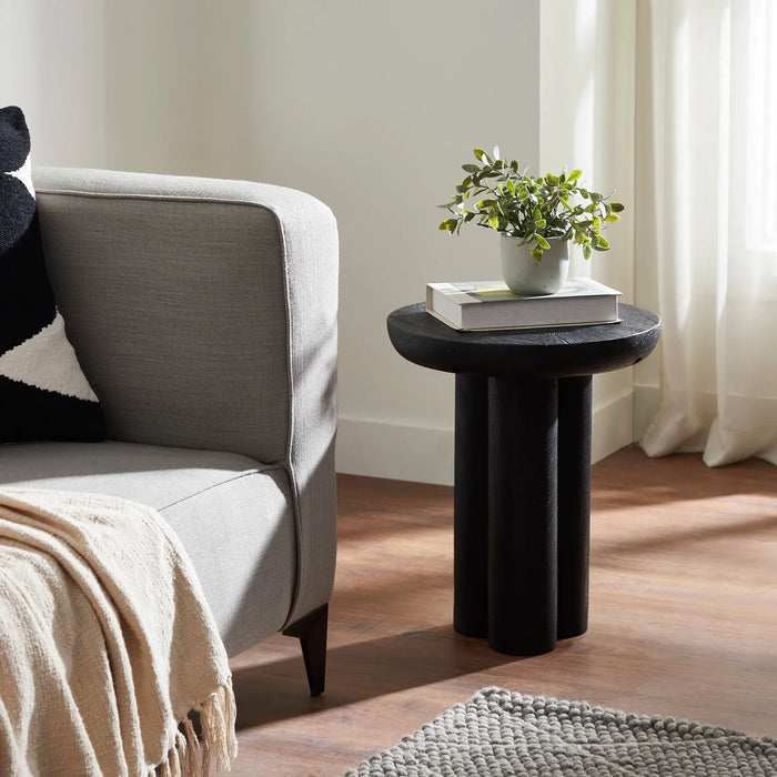 Table d'appoint Tosco nickelée Renwil