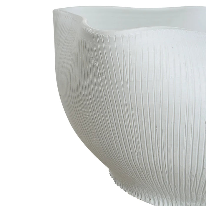 Gigi Off-White Porcelain Ceramic Decorative Vase