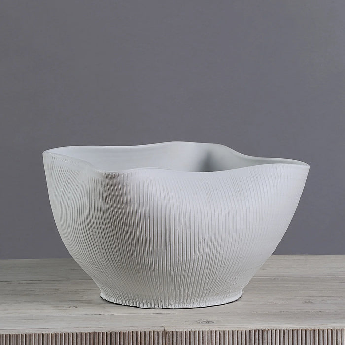 Gigi Off-White Porcelain Ceramic Decorative Vase