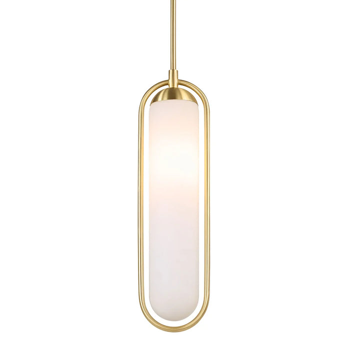 Thurles Satin Dark Brass Pendant Light