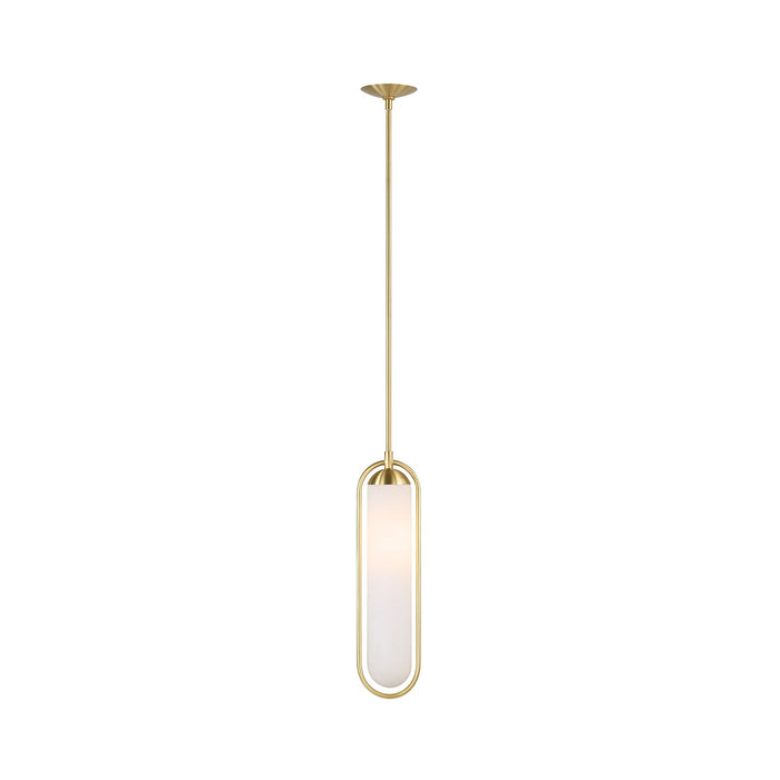 Thurles Satin Dark Brass Pendant Light