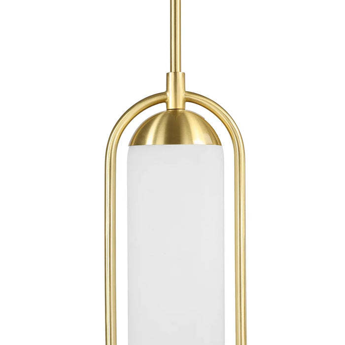 Thurles Satin Dark Brass Pendant Light