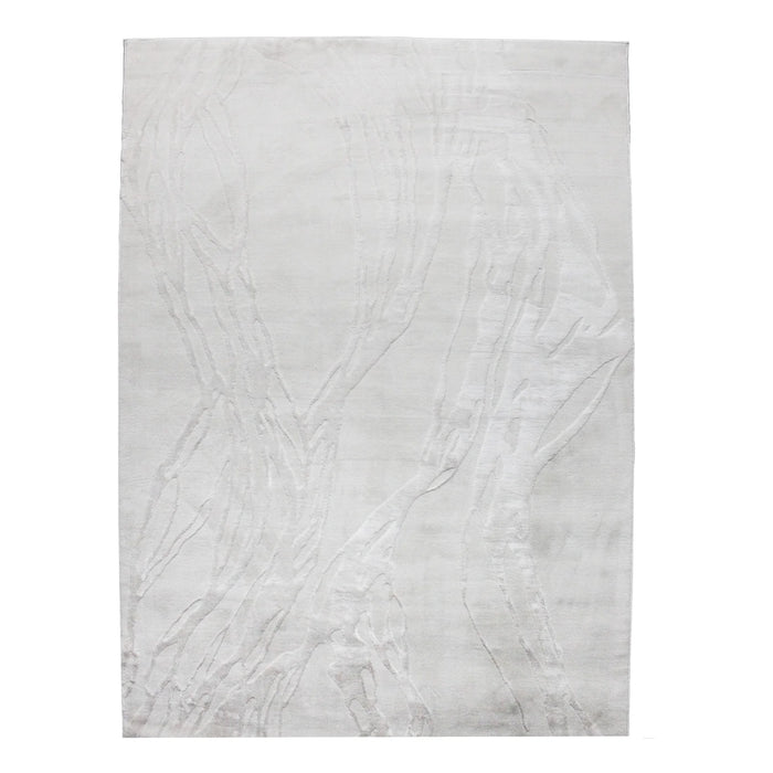 Mica Ivory Abstract Textured Area Rug