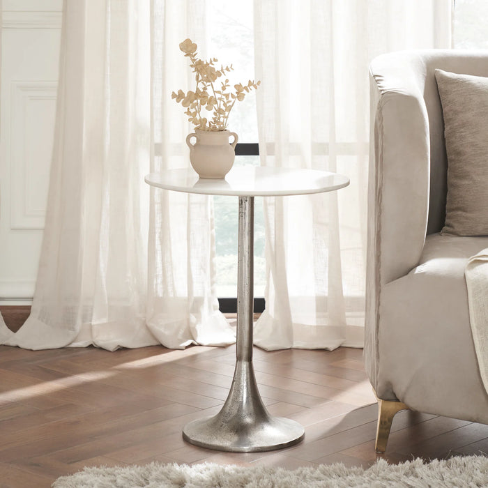 Table d'appoint en marbre Danica de Renwil