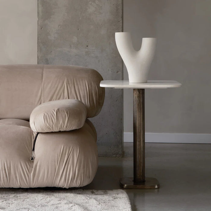 Table d'appoint en marbre Danica de Renwil
