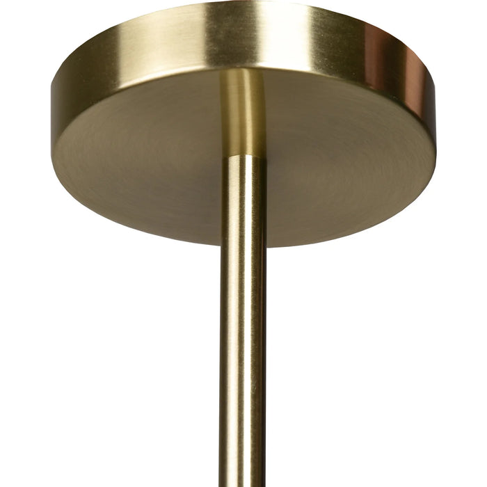 Renwil Laylani 6-Light Satin Brass Pendant with Smoky Glass