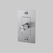 Buster + Punch 1-Gang Incandescent Dimmer Switch – Cross - Steel / With Logo - 1G Dimmers