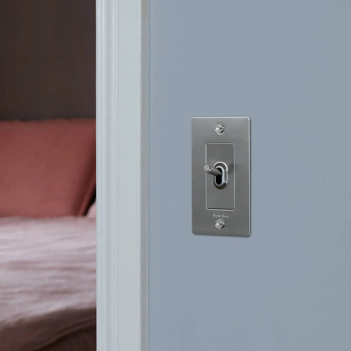 Buster + Punch 1-Gang Toggle Switch – Cross - 1G Toggle