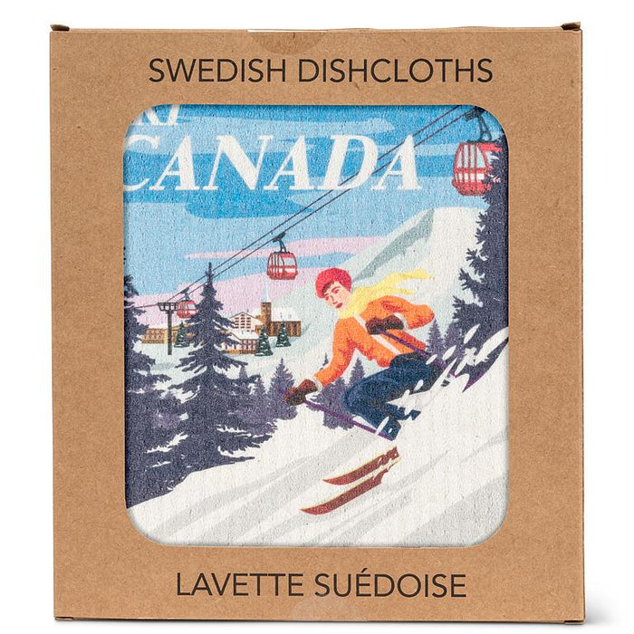 Swedish Dishcloths- Ski Canada, Set of 3