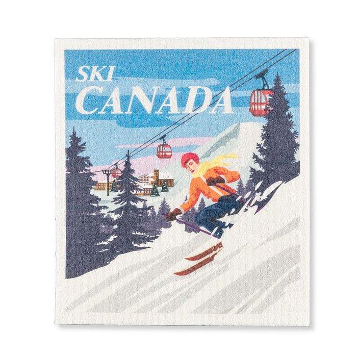 Swedish Dishcloths- Ski Canada, Set of 3