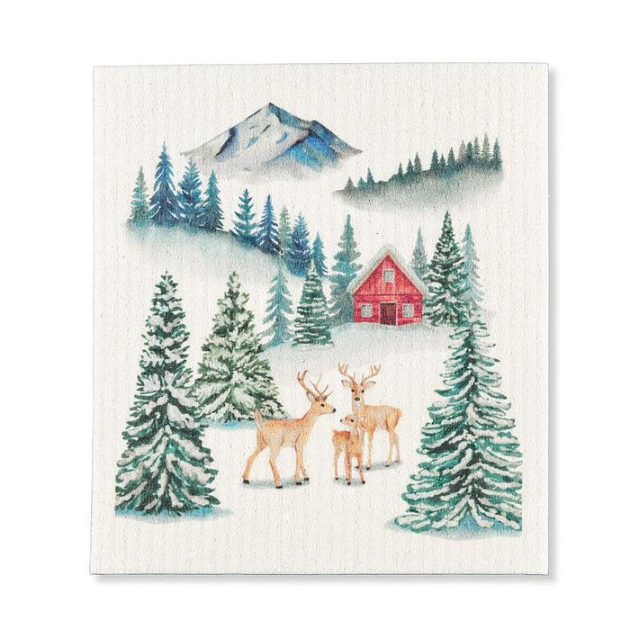 Swedish Dishcloths- Winter Forest, Set of 3