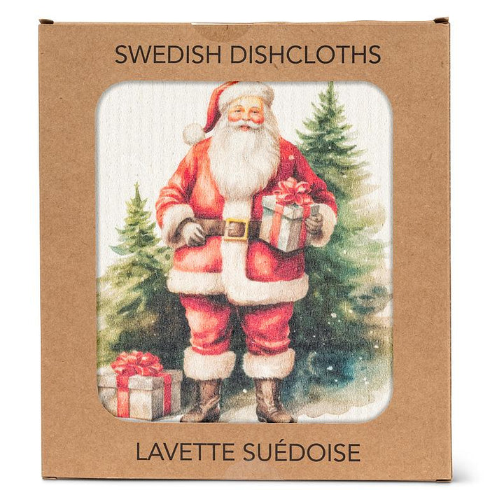 Swedish Dishcloths- Classic Santa, Set of 3