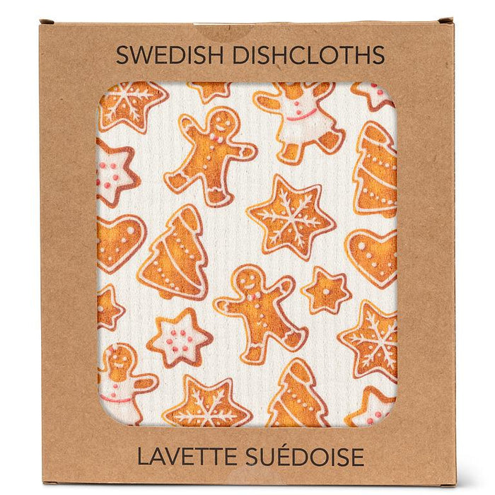Swedish Dishcloths- Gingerbread Cookies, Set of 3