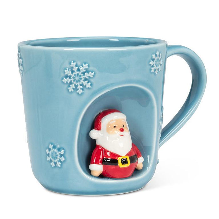 Snowflake Santa 14 oz. Mug