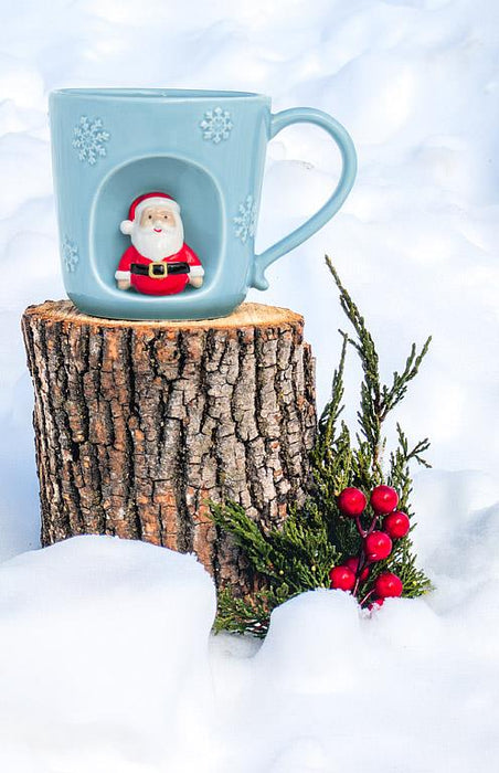 Snowflake Santa 14 oz. Mug