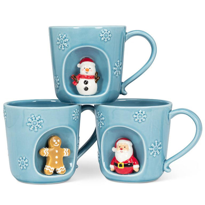 Snowflake Santa 14 oz. Mug