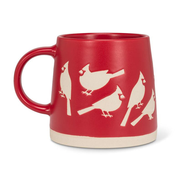 Wide Base Mug- Cardinals Design, 14 oz.
