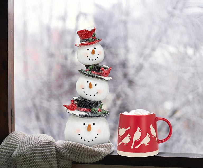 Wide Base Mug- Cardinals Design, 14 oz.