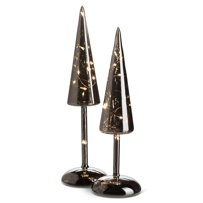 Smoke Glass LED Tree- Medium