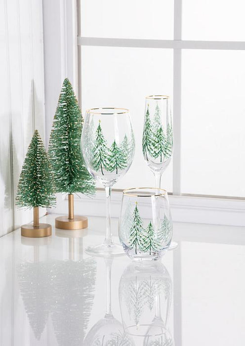 Winter Trees 9 oz. Flute