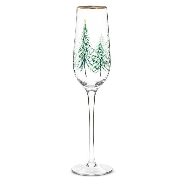 Winter Trees 9 oz. Flute