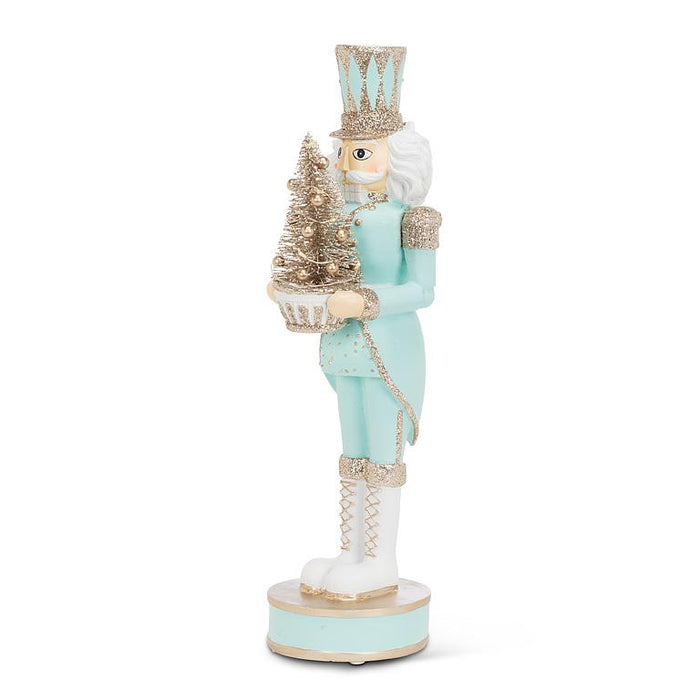 Nutcracker with LED Tree- Teal