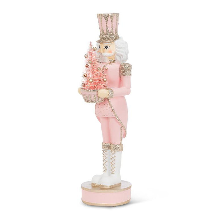 Nutcracker with LED Tree- Pink