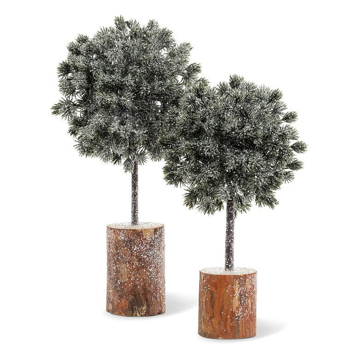Glitter Pine Topiary Tree- Small