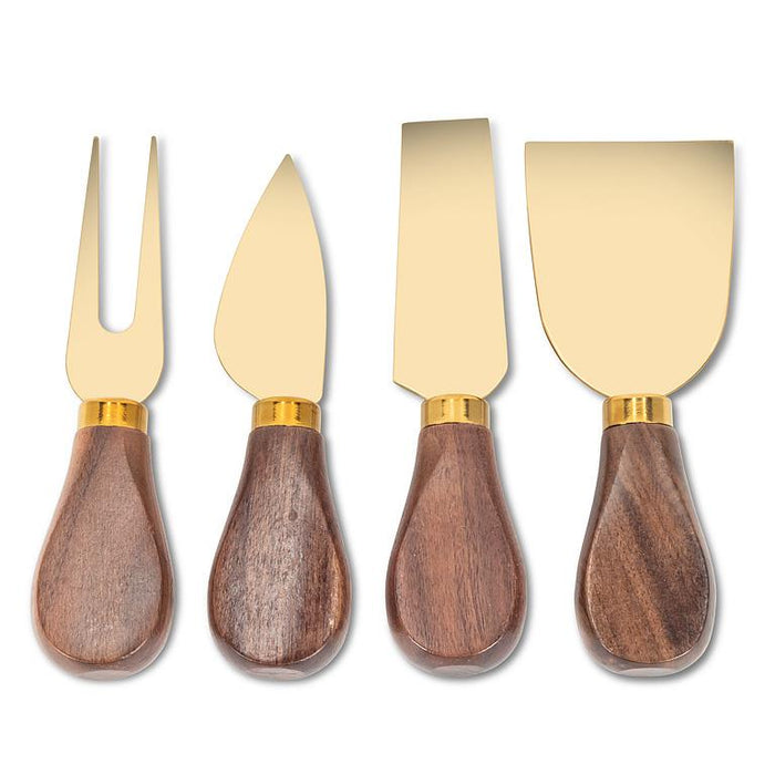 Walnut Handled Cheese Knives – Set of 4