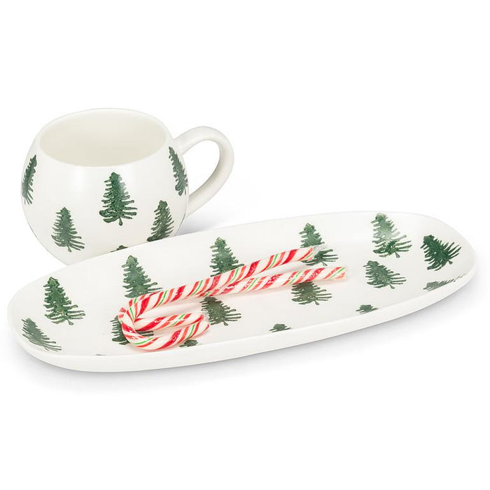 Fir Tree Long Oval Platter