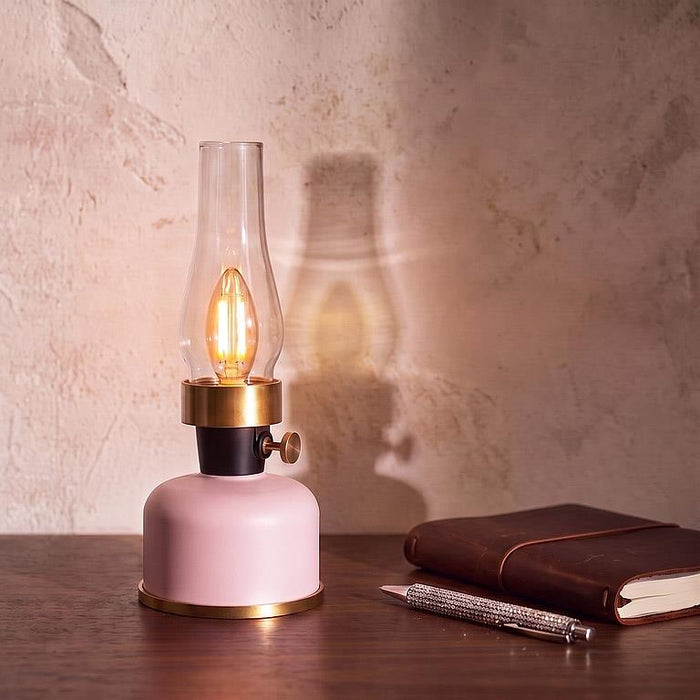 Abbott Petite lanterne rechargeable à DEL avec cheminée - Verte